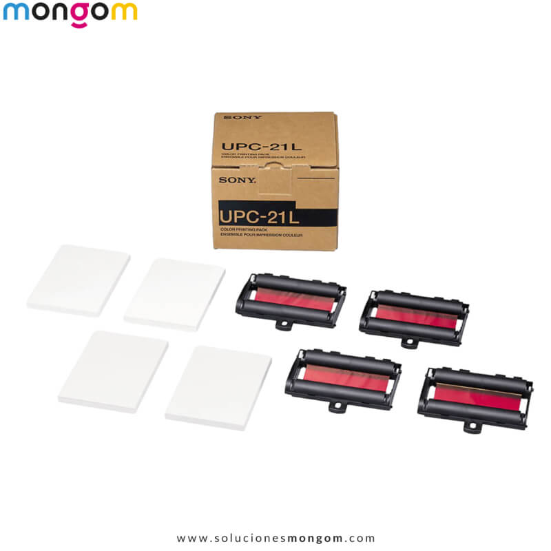 UPC-21L - Paquete de Impresión en Color A6 de Gran Tamaño - Compatible con Impresoras Sony UP-27MD y Series UP-D/MD