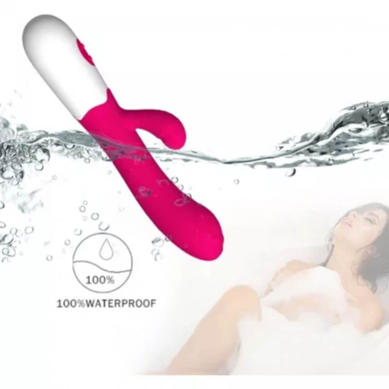 VIBRADOR RABBIT CON ESTIMULADOR DE CLITORIS 30 TIPOS DE VIBRACIÓN PUNTO G