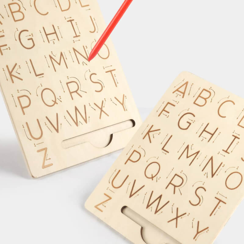 Tablero letras madera