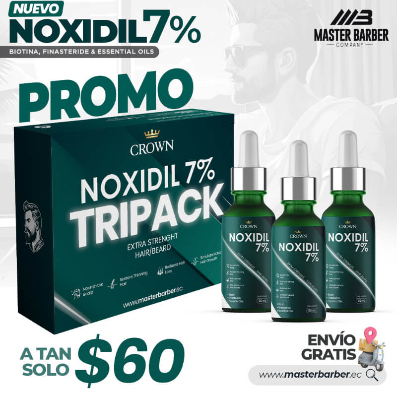 Tripack NOXIDIL 7% (3 unidades)