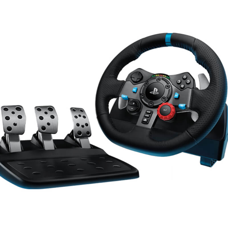 Logitech G29 Driving Force - Juego de volante y pedales - cableado - para PC, Sony PlayStation 3, Sony PlayStation 4