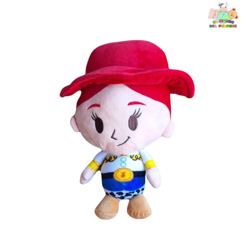 Peluche Jessie Cabezona - Personaje Toy Story, Vaquerita Valiente con Sombrero Rojo, 30cm | El Mundo del Peluche