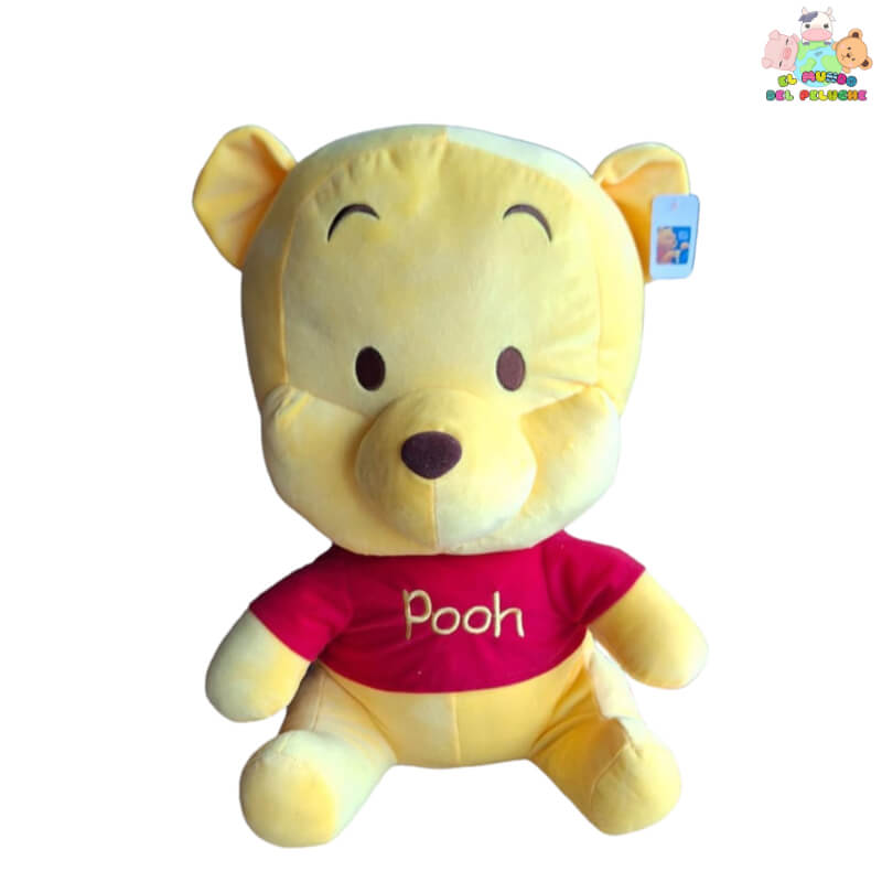 Peluche Winnie Pooh Inspirado - Oso Amarillo con Playera Roja