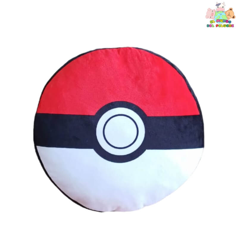 Cojín Pokébola - Esfera de Peluche Inspirada en Pokémon