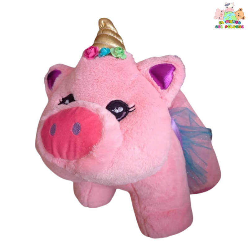 Peluche Puerquita Frida Chica - Cerdita con Tutu y Tiara