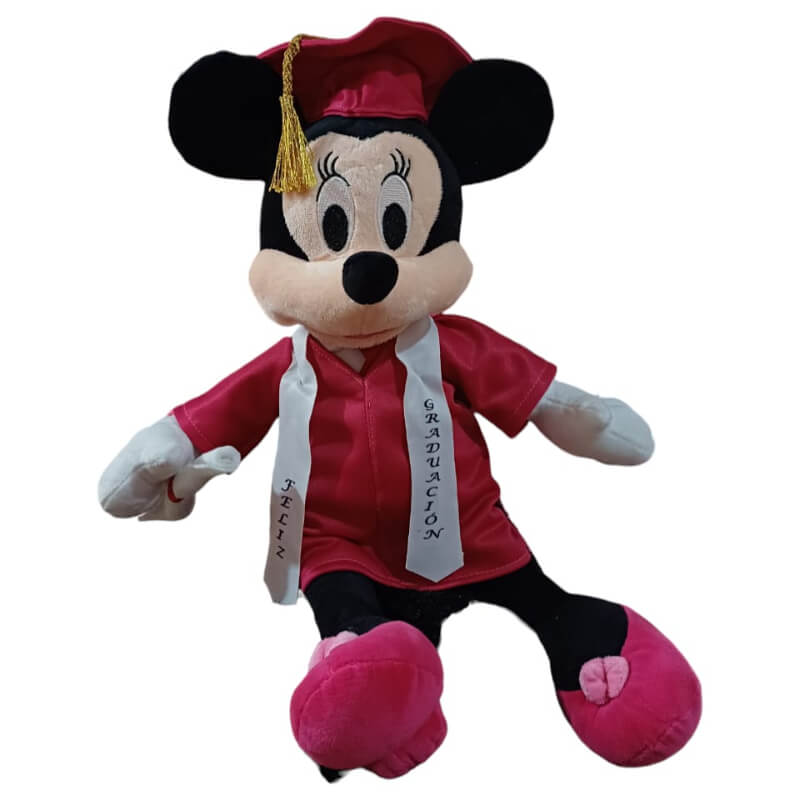 Peluche Mimi Graduada - Inspirada en la Ratoncita de Disney
