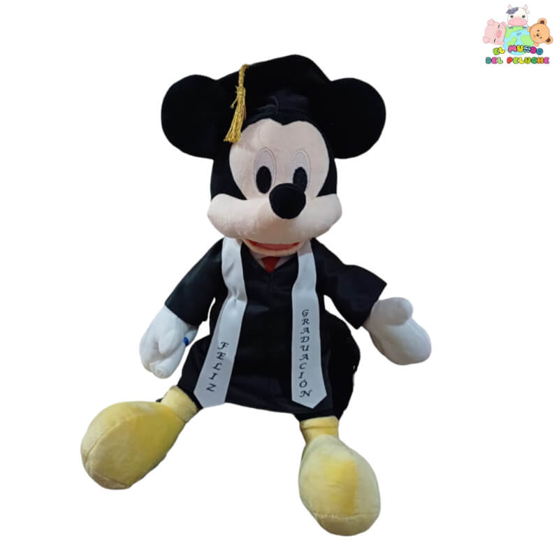Peluche Mickey Graduado - Inspirado en el Ratón de Disney | El Mundo del Peluche