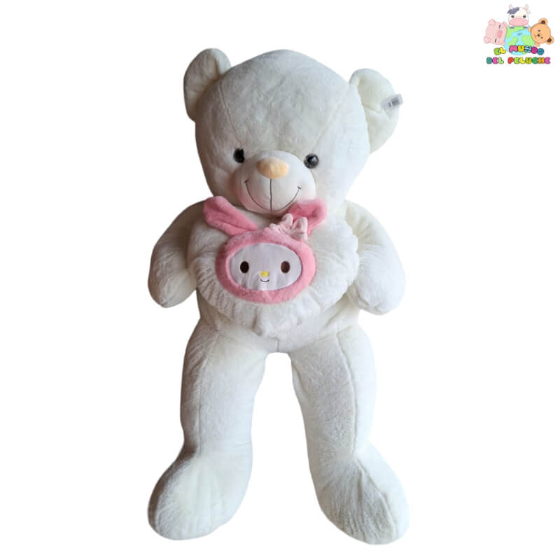 Oso de Peluche Mawy #5 con Corazón Iluminado - 1.40 m - Colores Variados