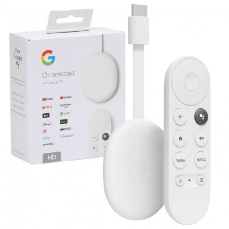 STREAMING GOOGLE CHROMECAST HD GA03131-US /1080P/ WIFI /HDMI/GOOGLE TV/BLANCO