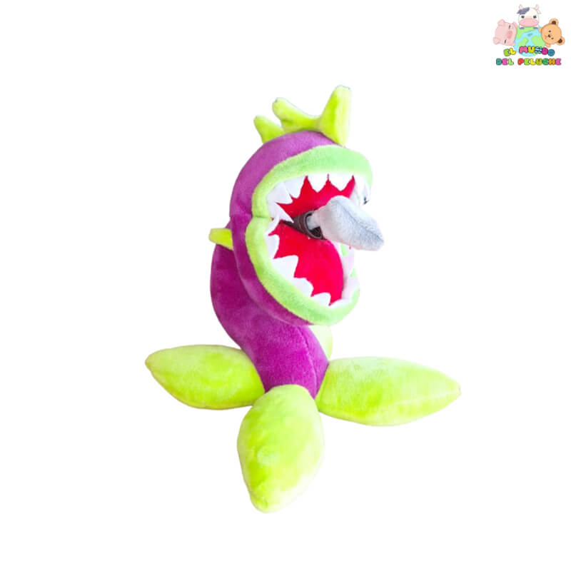 Peluche Planta Carnívora - Color Morado con Verde | 17 cm | El Mundo del Peluche