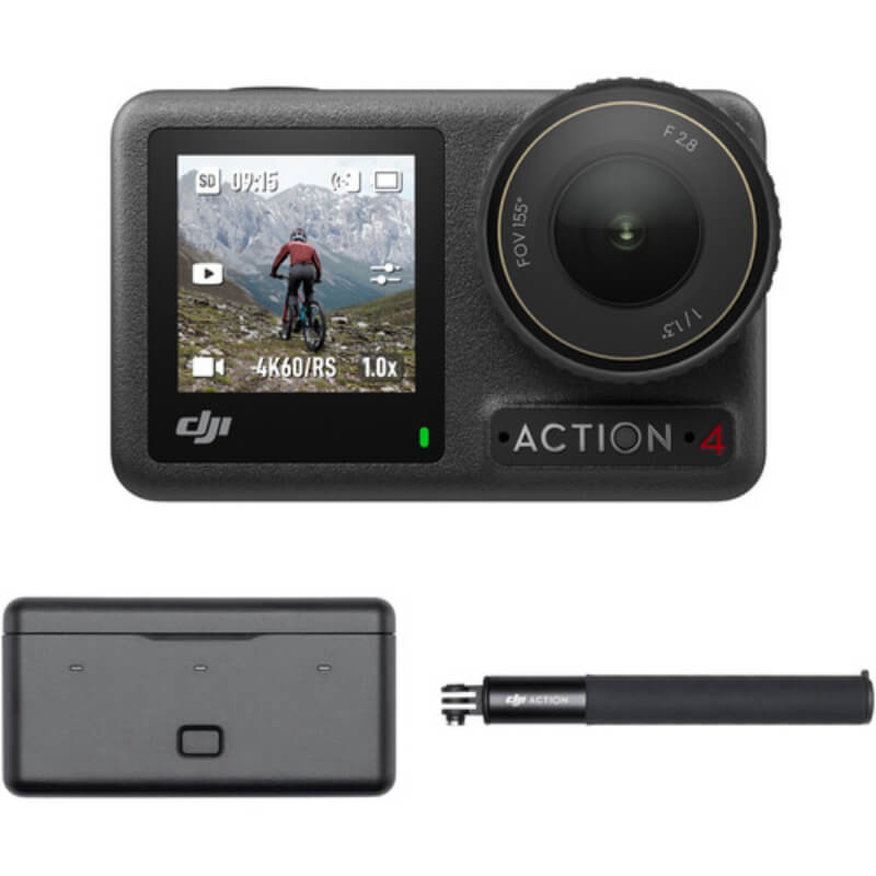 DJI - Digital camera - Osmo Action 4 Adventure Combo