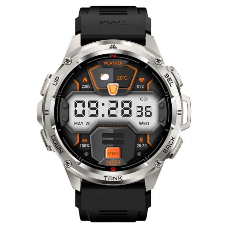 Smartwatch Kospet, Tank, T3 Ultra, Sumergible, Reloj inteligente,IOS y Android, deportivo, amoled, contador de pasos,Monitoreo de salud,Todo terreno