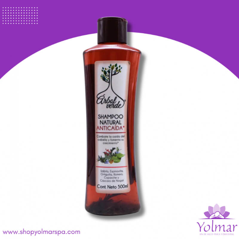 Shampoo Anticaída Natural con Extractos Herbales - 500 ml