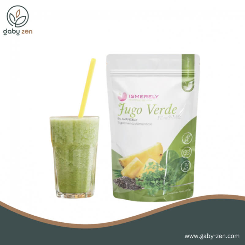 Ismerely Jugo Verde con Fibra Soluble - Suplemento Alimenticio Multifuncional