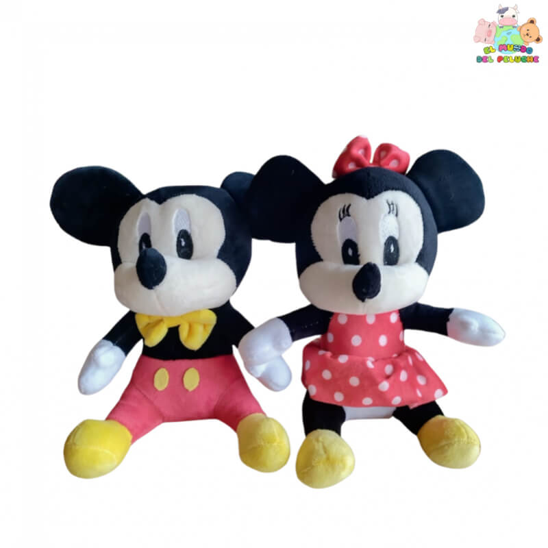 Mimi Ratoncita Disney con Vestido Rojo y Moño – 17 cm | El Mundo del Peluche