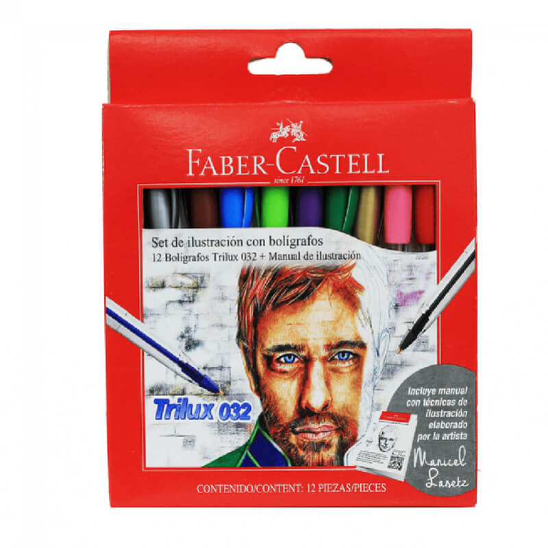 SET DE ILUSTRACIÓN FABER CASTELL + 12 PLUMAS