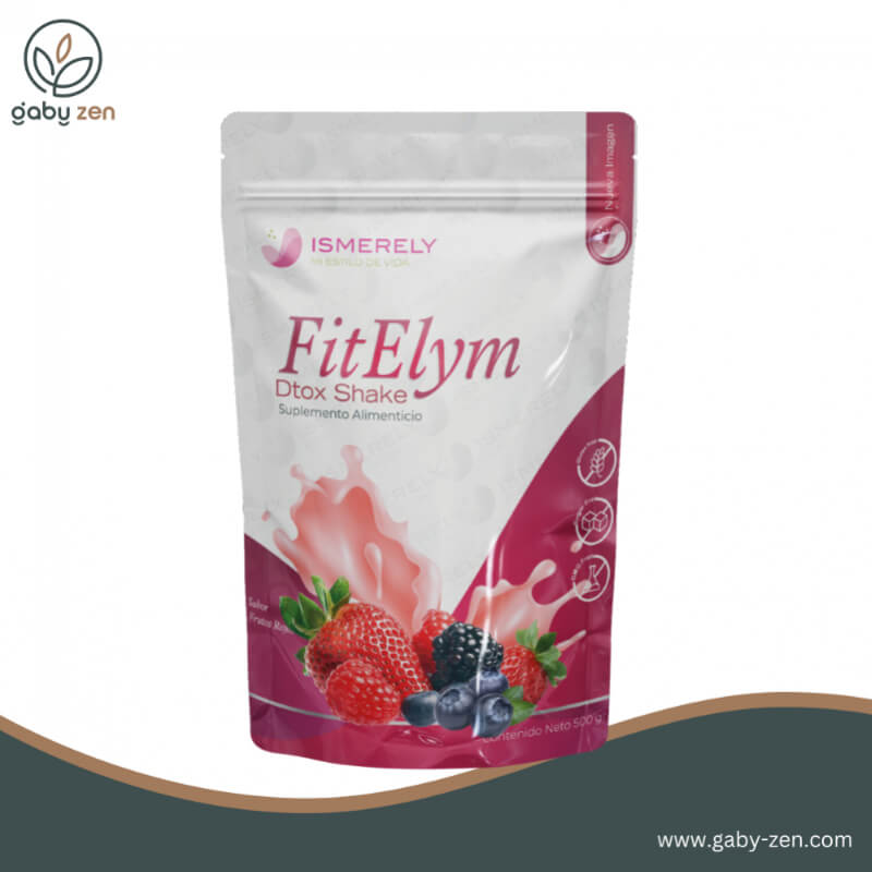 FitElym Dtox Shake 500g - Batido Detox con Proteína y Colágeno, Varios Sabores