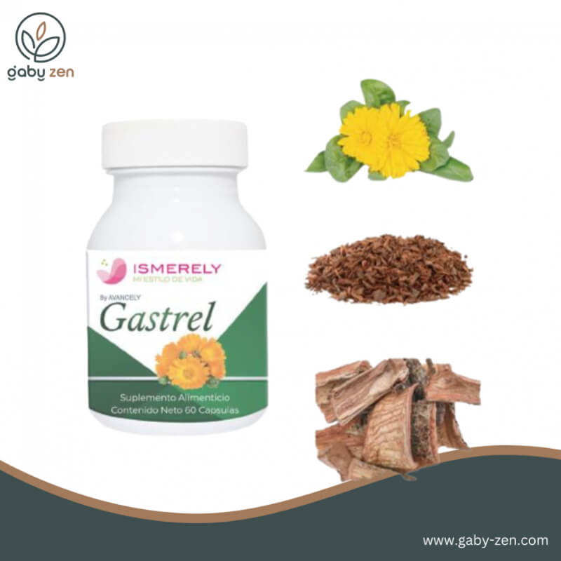 Gastrel Caps con Lactobacillus y Caléndula - Suplemento Digestivo Natural - 60 Cápsulas