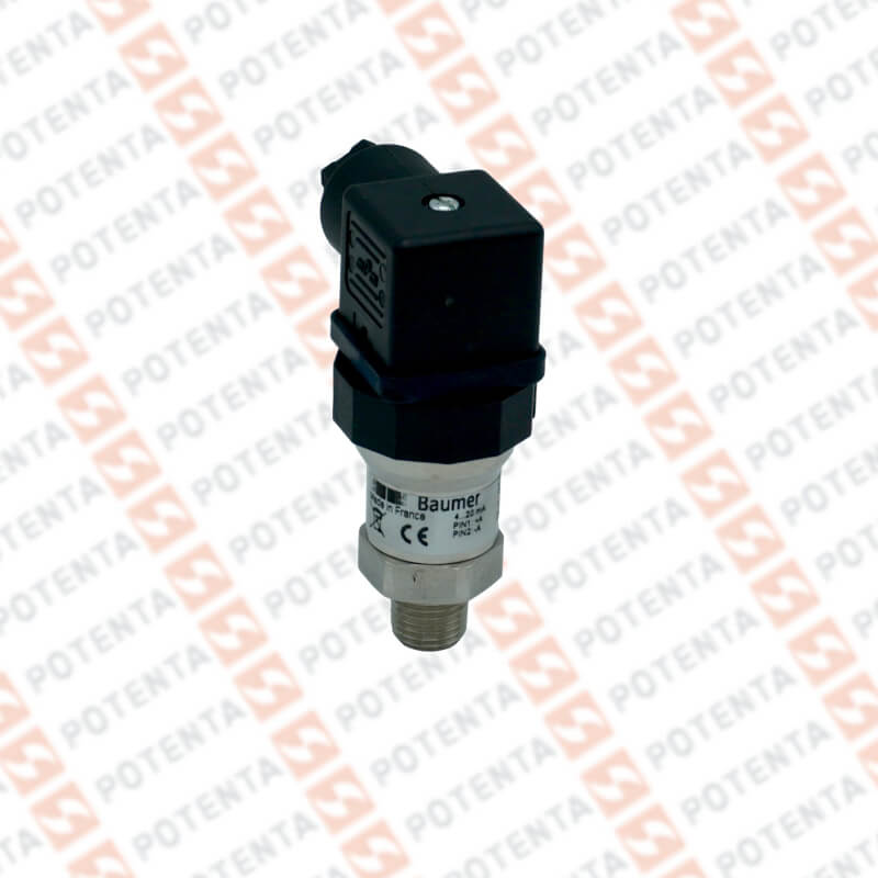 Transmisor Presion, rango 0-20 Psi, alimentación 4-20ma, 10-30vdc, 1/4npt, Mini Din, 0.5%, Baumer - Serie CTX