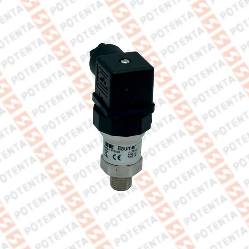 Transmisor Presion, rango 0-1000 Psi, alimentación 4-20ma, 10-30vdc, 1/4npt, Mini Din, 0.5%, Baumer - Serie CTX