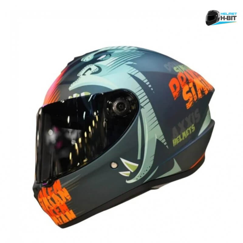 Casco Integral para Moto Axxis Draken Simian B4 Naranja Mate - Talla M, Certificación DOT/ECE