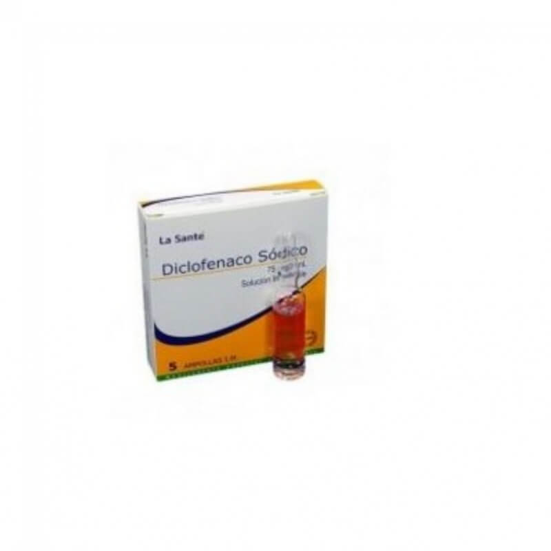 DICLOFENACO 75MG 3ML AMPOLLAS X 5