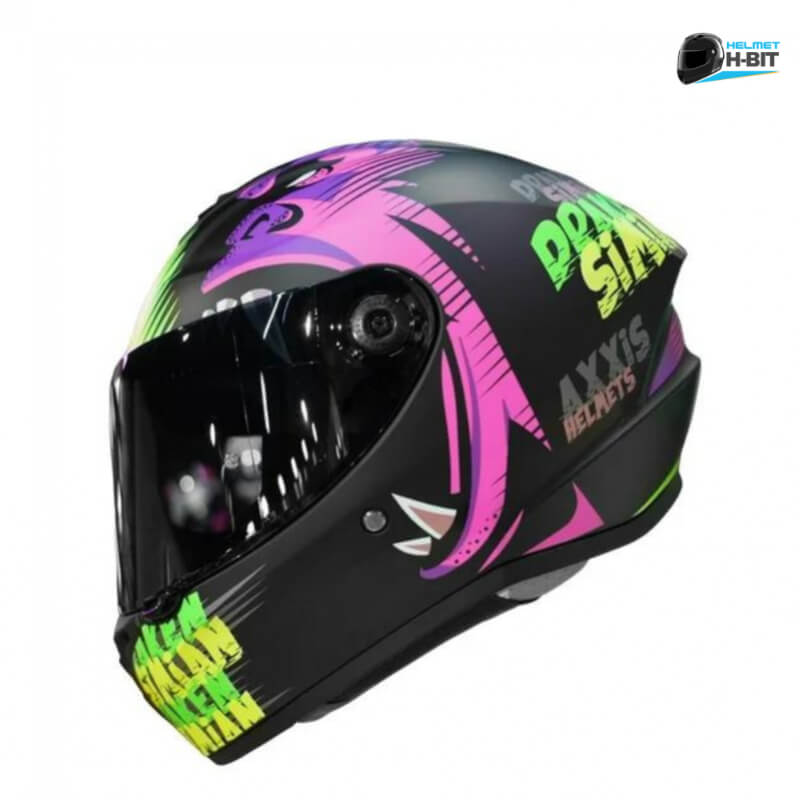 Casco Integral para Moto Axxis Draken Simian Amarillo Brilloso - Talla XL, Certificación DOT