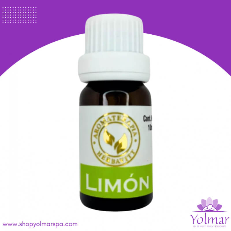 Aceite Esencial Puro de Limón Comestible Herbavitt - Citrus limonum - 10ml