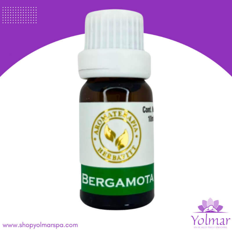 Aceite Esencial Puro de Bergamota Comestible Herbavitt - Citrus aurantium bergamia - 10ml