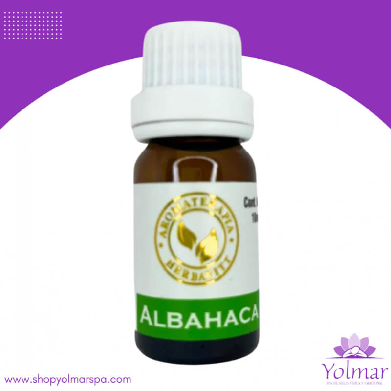 Aceite Esencial Puro de Albahaca Comestible Herbavitt - Ocimum basilicum - 10ml