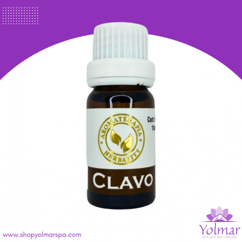 Aceite Esencial Puro de Clavo Comestible y para Difusor Herbavitt - Eugenia caryophyllus - 10ml