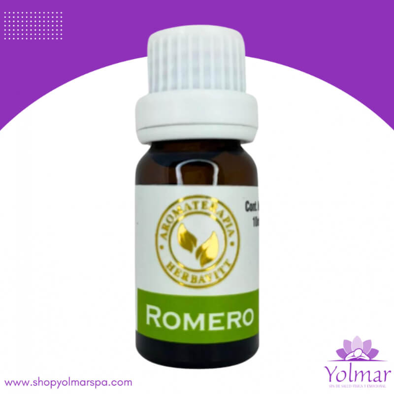 Aceite Esencial Puro de Romero Comestible Herbavitt - Rosmarinus officinalis - 10ml