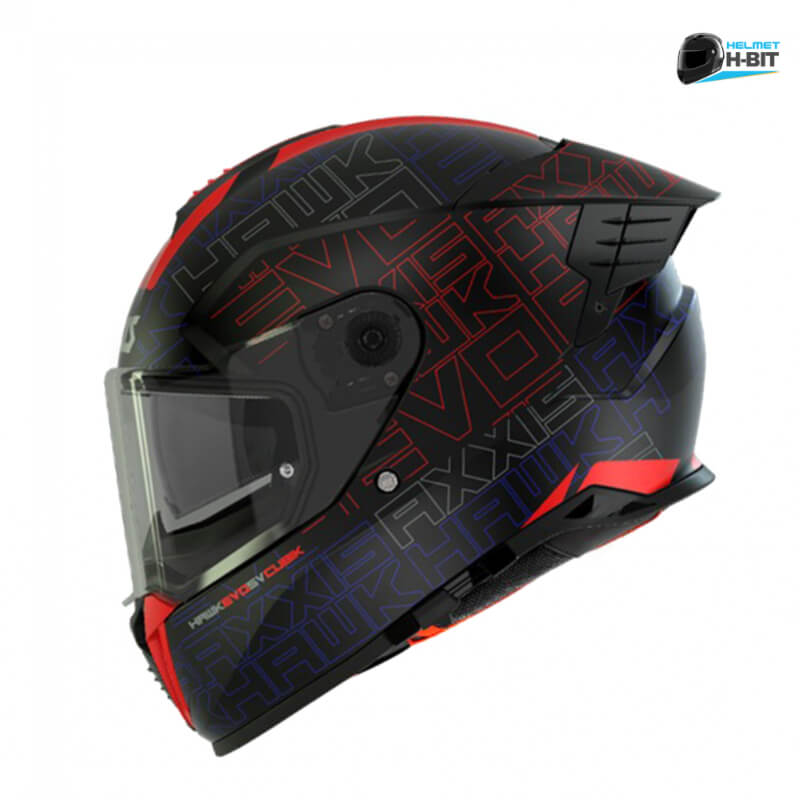 Casco Integral para Motociclista Axxis Hawk Cubik B4 Naranja Fluor Mate - Talla L, Certificación DOT/ECE 22.06