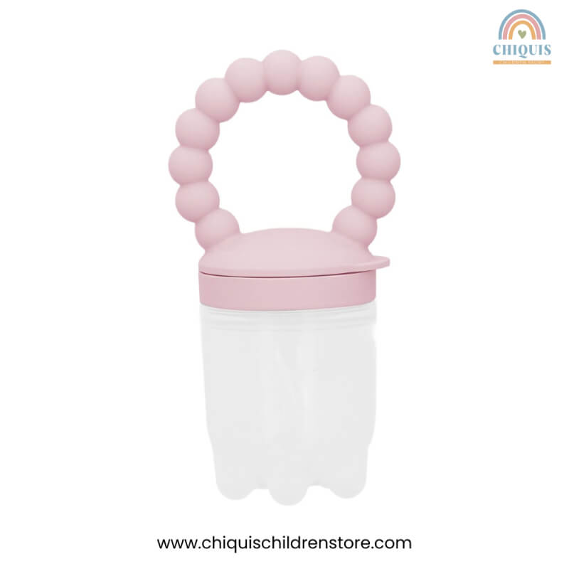 Chupete Alimentador de Silicona Rosa Claro - Set Alimentador y Mordedor, Libre de BPA, Fácil de Limpiar | Chiquis Children Store