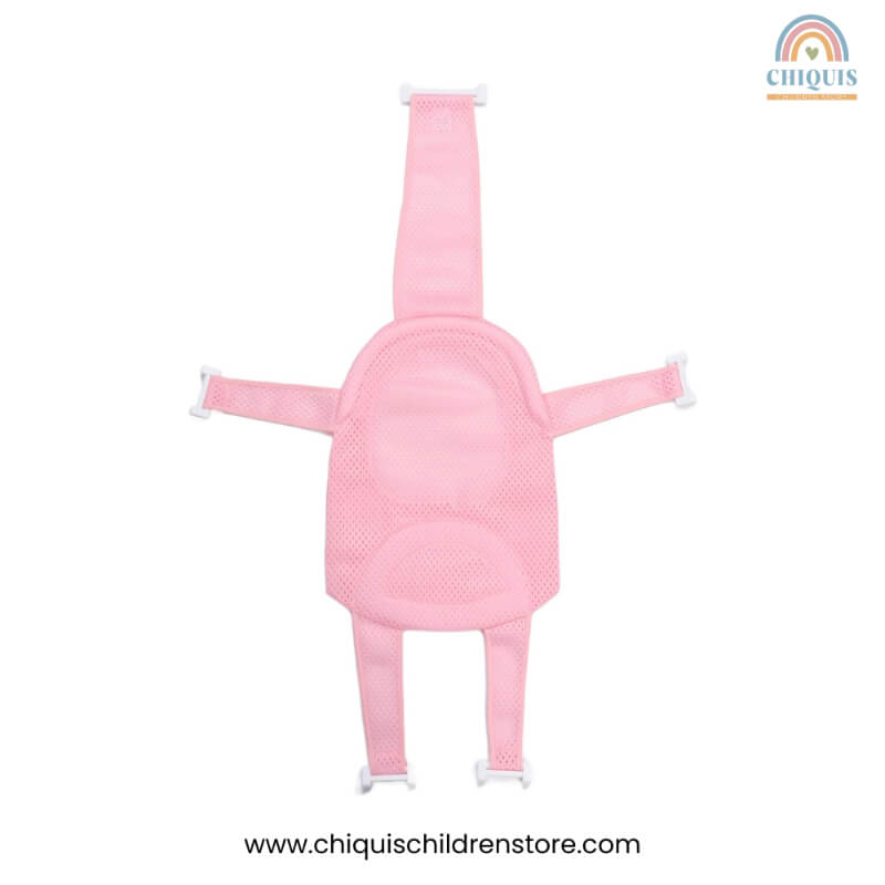 Malla de Baño para Bebé Rosa - Red de Soporte Antideslizante y Ultrarrespirable para Bañera | Chiquis Children Store