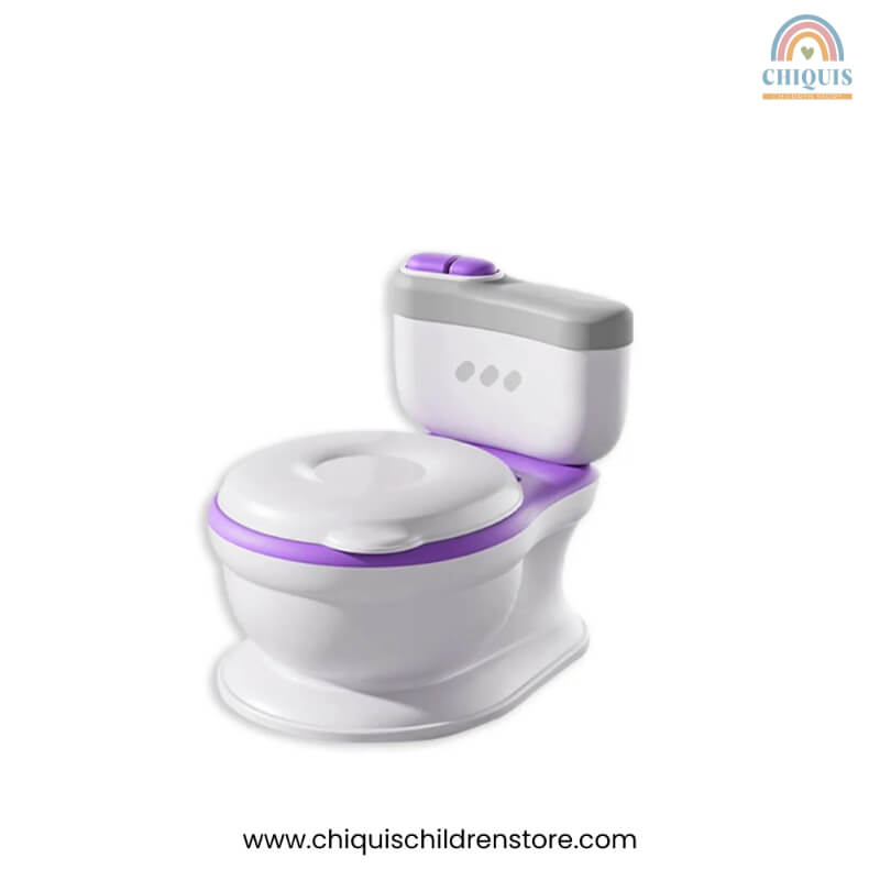 Bacenilla Inodoro Melody Potty 8917 - Con Sonido, Porta Papel y Cepillo - Disponible en Lila, Verde, Naranja | Chiquis Children Store