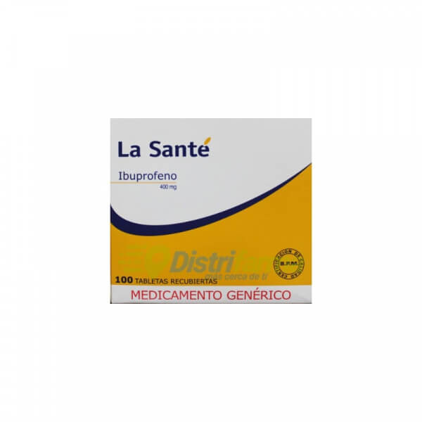 IBUPROFENO 400MG TABLETAS X 100 * 10
