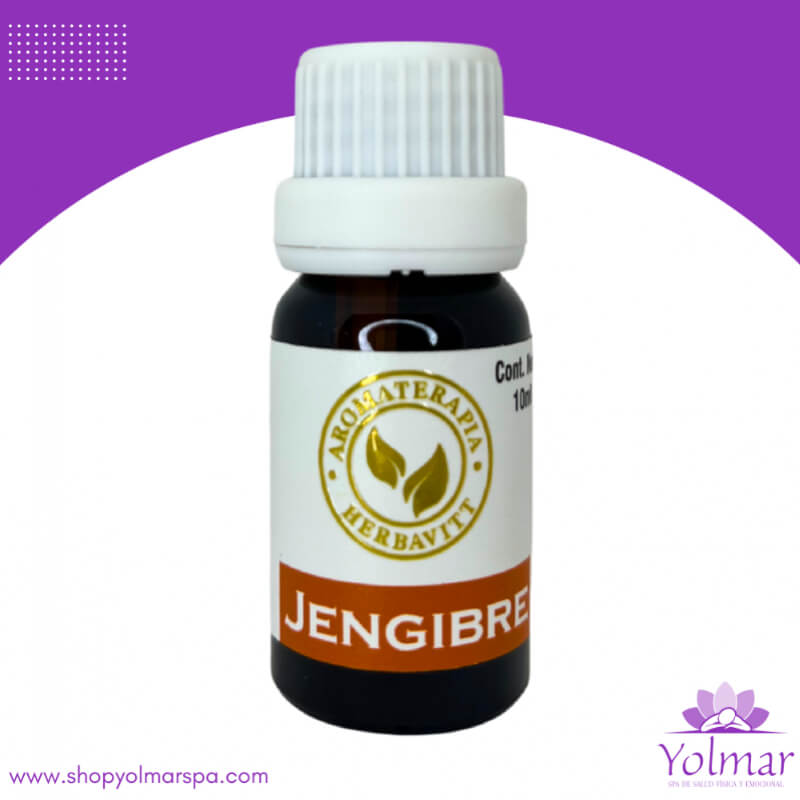 Aceite Esencial de Jengibre 100% Puro Comestible (10 ml) – Alivio Natural para la Digestión y el Dolor