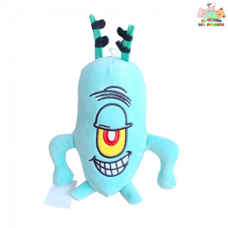 Peluche Sheldon J. Plankton de Bob Esponja - 25cm | El Mundo del Peluche