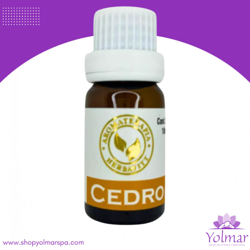 Aceite Esencial Puro de Cedro Comestible Herbavitt - Juniperus Virginiana - 10ml