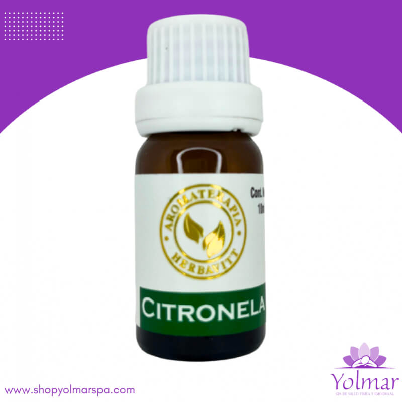 Aceite Esencial de Citronela Cosmético Herbavitt - Cymbopogon winterianus - 10ml