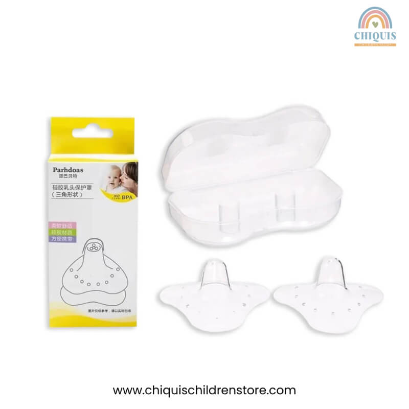 Protector de Lactancia 2PCS con Estuche - Silicona Grado Alimenticio, Flexible y No Tóxico | Chiquis Children Store