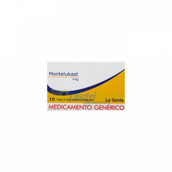 MONTELUKAST 4MG TABLETAS X 10*1