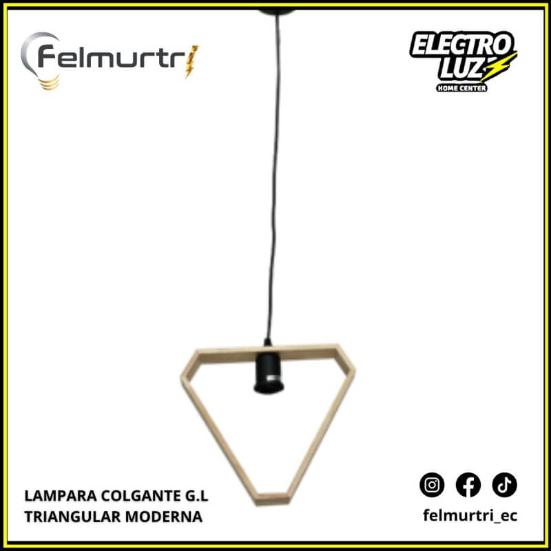 LAMPARA COLGANTE MODERNA TRIANGULAR