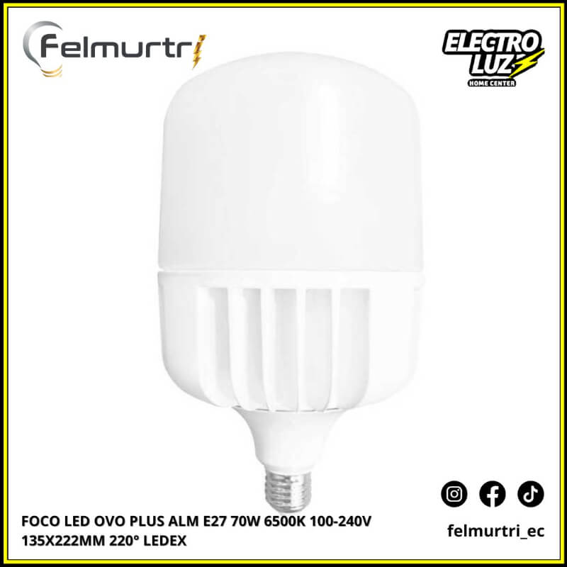 FOCO LED OVO PLUS E27 70W 6500K