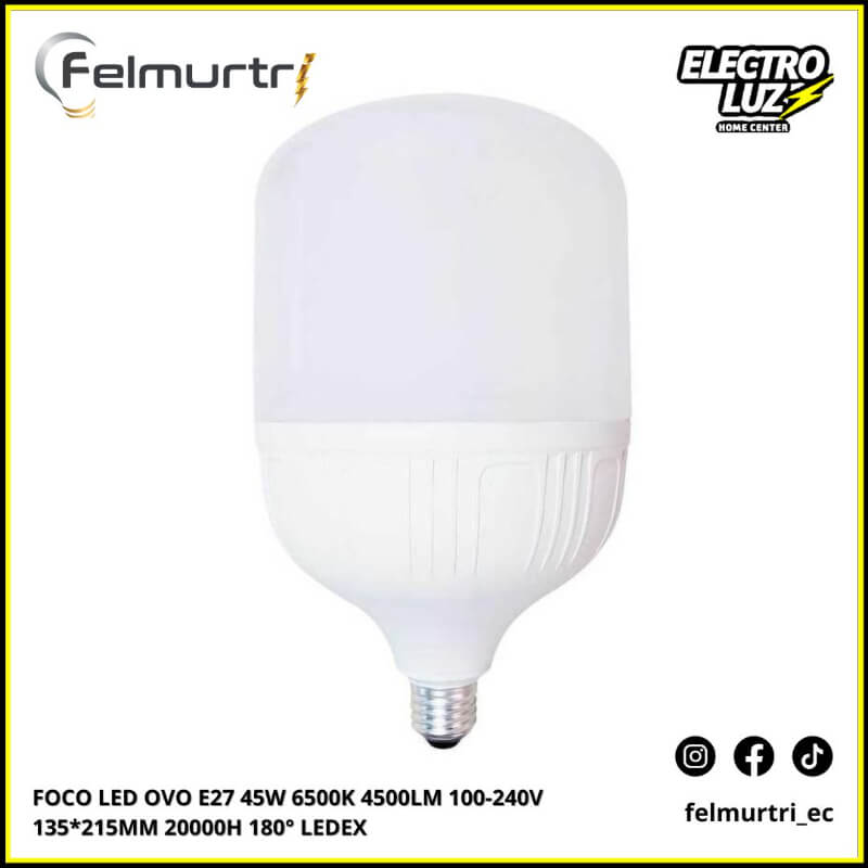 FOCO LED OVO E27 45W 6500K