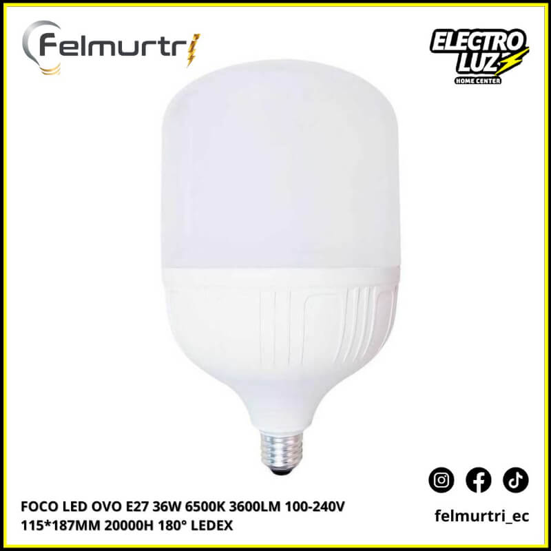 FOCO LED OVO E27 36W 6500K