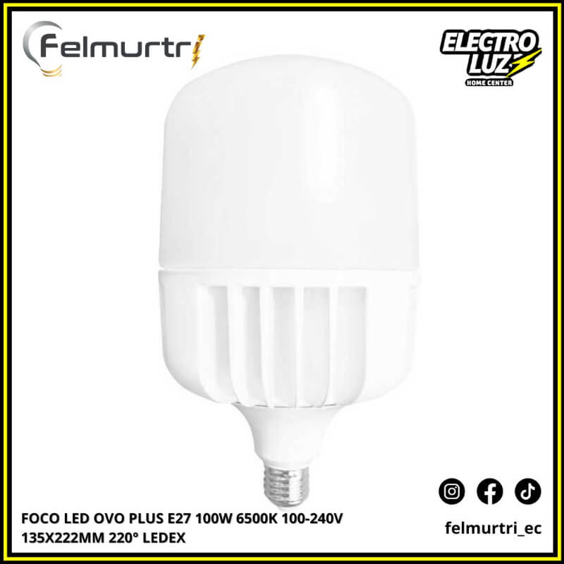 FOCO LED OVO PLUS E27 100W 6500K