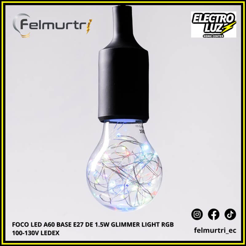 FOCO LED A60 E27 1.5W GLIMMER LIGHT RGB