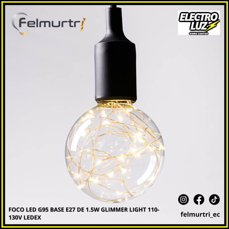 FOCO LED G95 E27 1.5W GLIMMER LIGHT